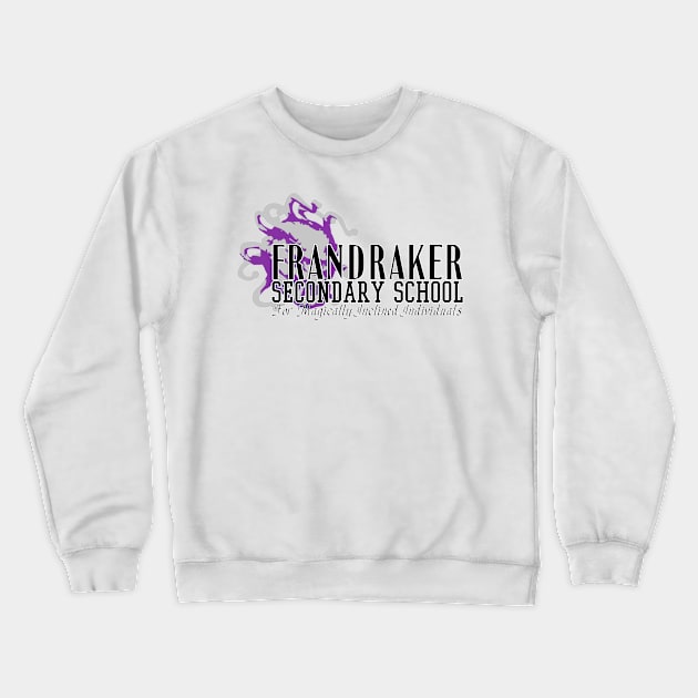 Frandraker Secondary School Logo - Light Shirt Crewneck Sweatshirt by Frandraker School